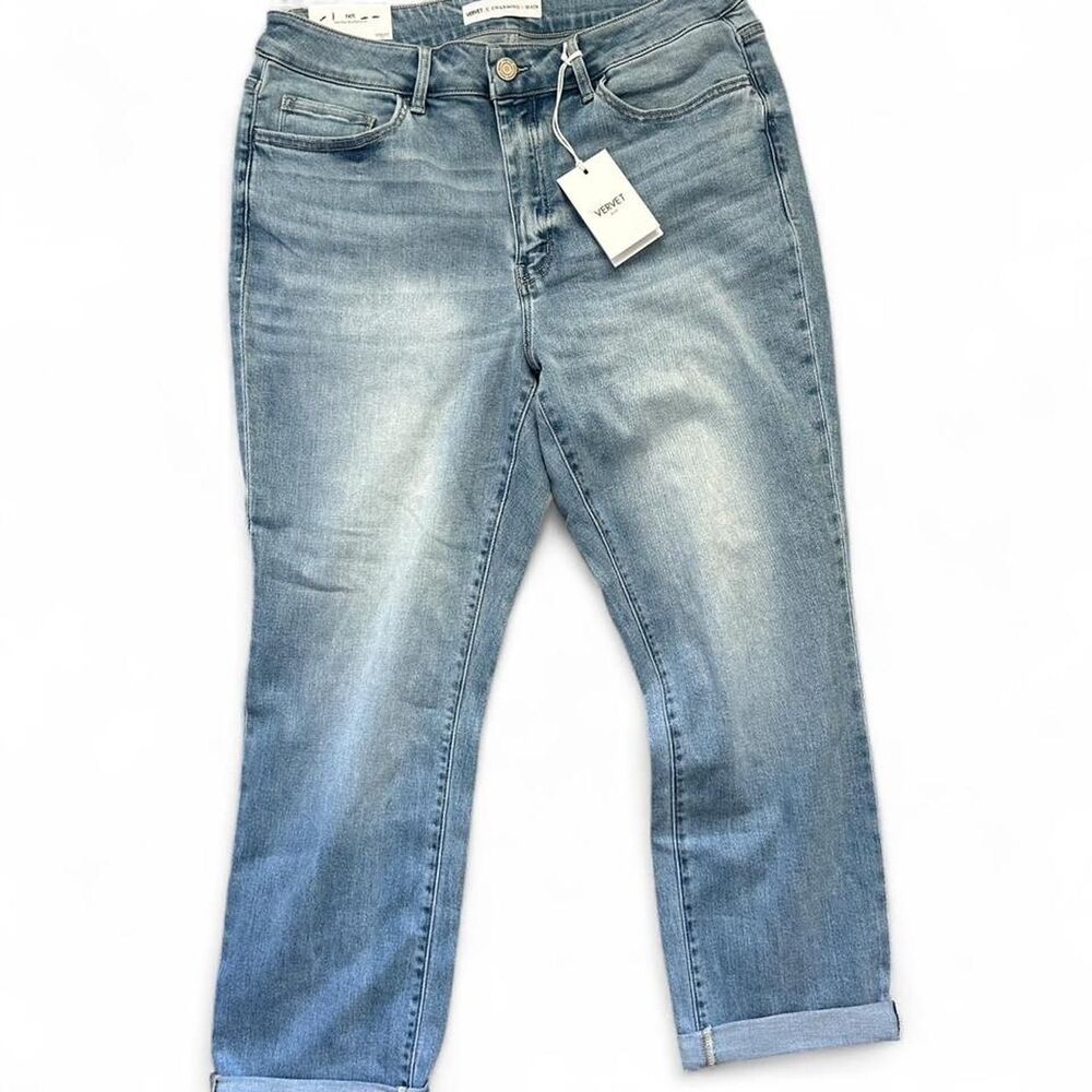NWT Vervet Patti Mid-Rise Boyfriend denim jeans - size 16